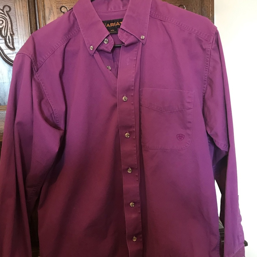 Ariat long sleeve button down (L)